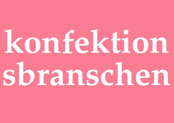 Synonym konfektionsbranschen