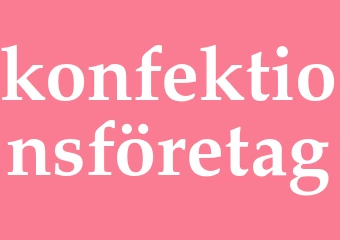 Synonym konfektionsföretag