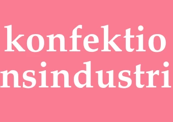 Synonym konfektionsindustri