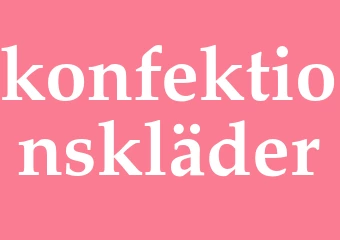 Synonym konfektionskläder