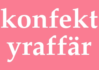 Synonym konfektyraffär