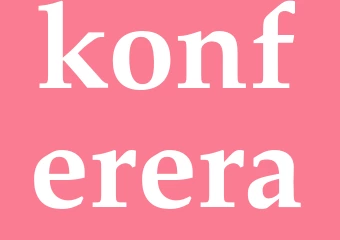 Synonym konferera