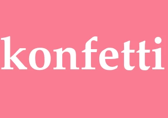 Synonym konfetti