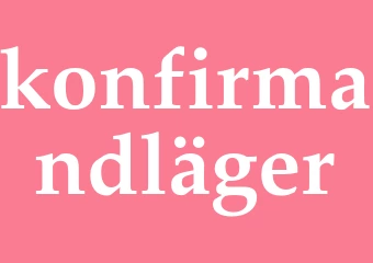 Synonym konfirmandläger