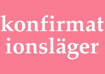 Synonym konfirmationsläger