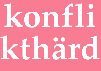 Synonym konflikthärd