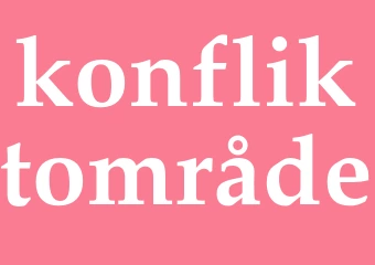 Synonym konfliktområde