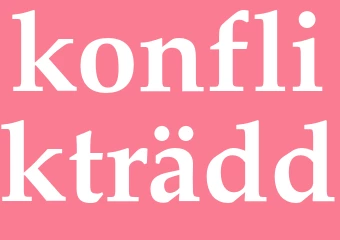 Synonym konflikträdd