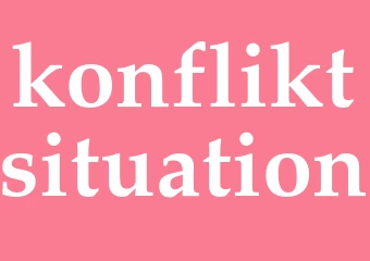 Synonym konfliktsituation
