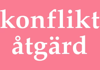 Synonym konfliktåtgärd