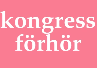 Synonym kongressförhör