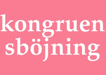Synonym kongruensböjning