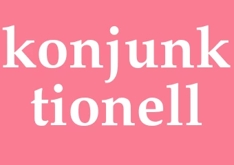Synonym konjunktionell