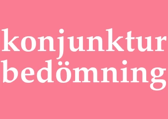 Synonym konjunkturbedömning