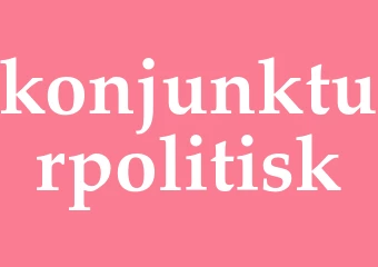 Synonym konjunkturpolitisk