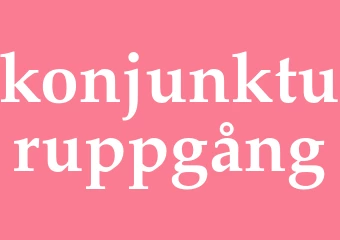 Synonym konjunkturuppgång