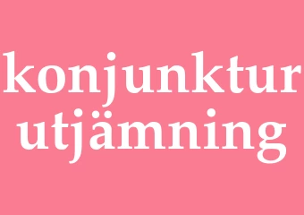 Synonym konjunkturutjämning