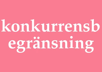 Synonym konkurrensbegränsning