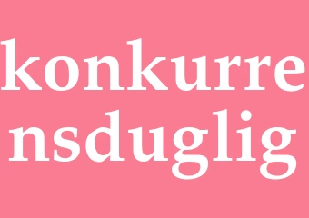 Synonym konkurrensduglig