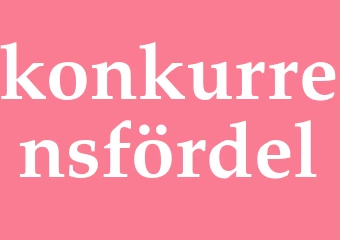 Synonym konkurrensfördel