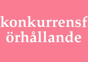 Synonym konkurrensförhållande