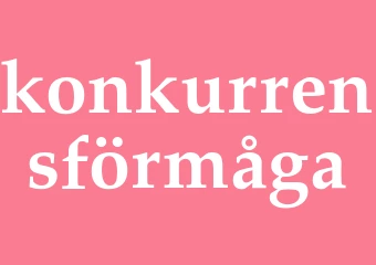 Synonym konkurrensförmåga
