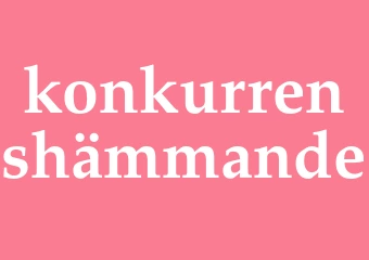 Synonym konkurrenshämmande