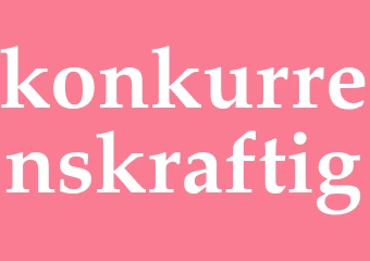 Synonym konkurrenskraftig