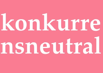 Synonym konkurrensneutral