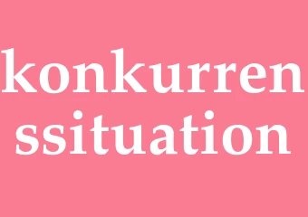 Synonym konkurrenssituation