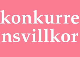 Synonym konkurrensvillkor
