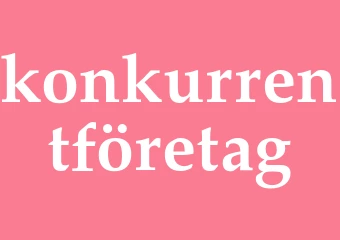 Synonym konkurrentföretag