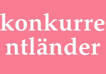 Synonym konkurrentländer