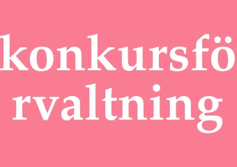 Synonym konkursförvaltning