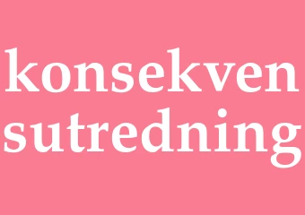 Synonym konsekvensutredning