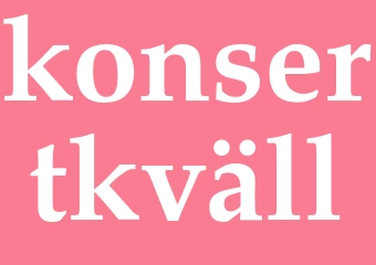 Synonym konsertkväll