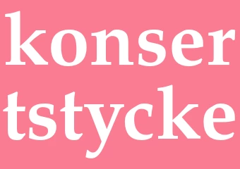 Synonym konsertstycke