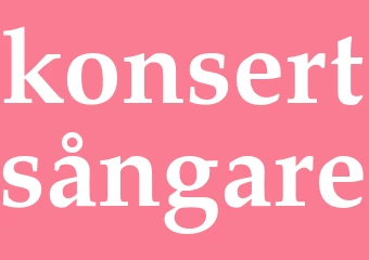 Synonym konsertsångare