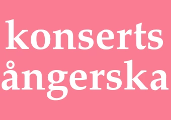 Synonym konsertsångerska