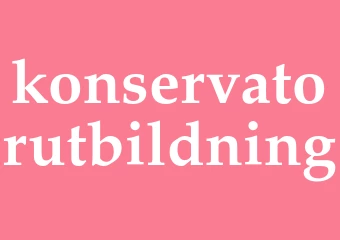 Synonym konservatorutbildning