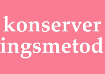 Synonym konserveringsmetod