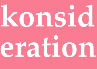 Synonym konsideration