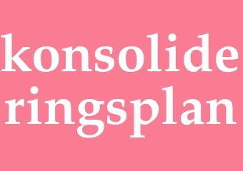 Synonym konsolideringsplan