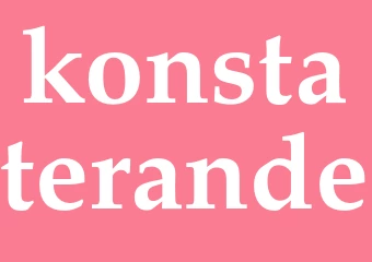 Synonym konstaterande