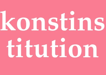 Synonym konstinstitution