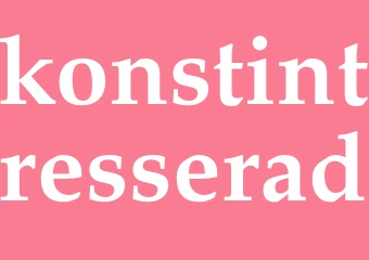 Synonym konstintresserad