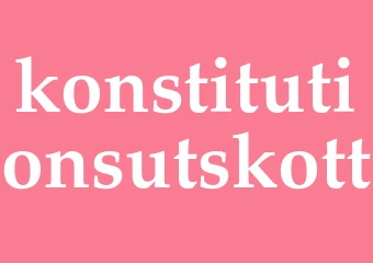 Synonym konstitutionsutskott