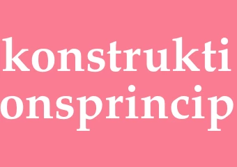 Synonym konstruktionsprincip