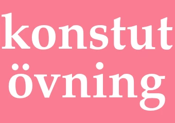 Synonym konstutövning