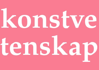 Synonym konstvetenskap